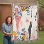 Dreamscape Muse | Abstract Woven Blanket