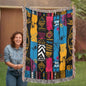 Tribal Rhythm Heirloom Woven Blanket