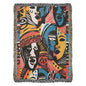 Faces Afrocentric  Heirloom  Woven Blanket