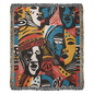 Afrocentric Heirloom Artwork Woven Blanket
