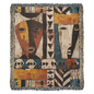 “Tribal Reflection” Afrocentric Heirloom Woven Blanket
