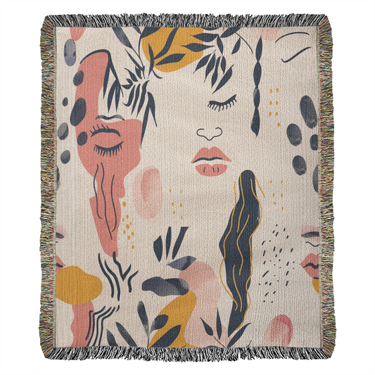 Dreamscape Muse | Abstract Woven Blanket