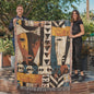 “Tribal Reflection” Afrocentric Heirloom Woven Blanket