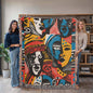 Faces Afrocentric  Heirloom  Woven Blanket