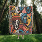 Afrocentric Heirloom Artwork Woven Blanket
