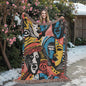Afrocentric Heirloom Artwork Woven Blanket
