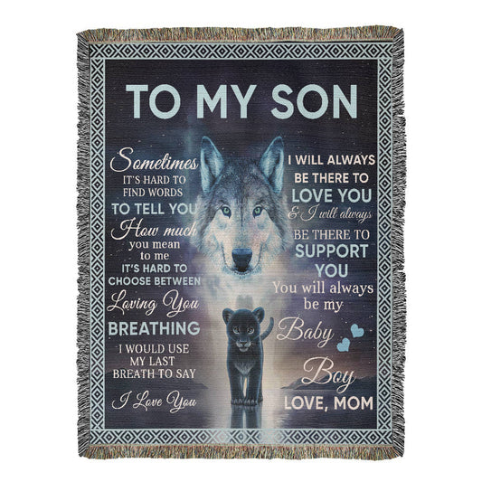 Guided by Love — To My Son Woven Keepsake
