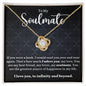 To My Soulmate | Love Knot Necklace