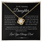 To My Amazing Daughter | Love Knot Necklace