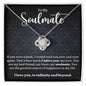 To My Soulmate | Love Knot Necklace