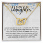 To My Daughter | Interlocking Heart Necklace