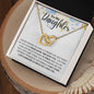 To My Daughter | Interlocking Heart Necklace