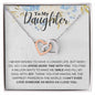To My Daughter | Interlocking Heart Necklace