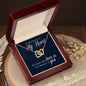 To My Wife Owner of My Heart | Interlocking Hearts Necklace