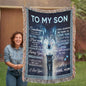Guided by Love — To My Son Woven Keepsake