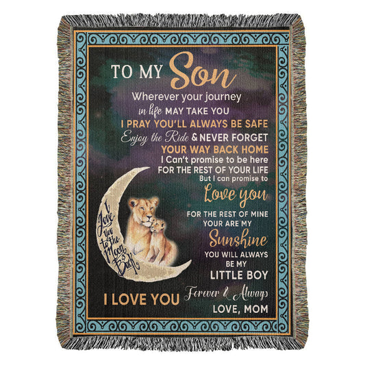 To My Son, Always Safe — Woven Keepsake