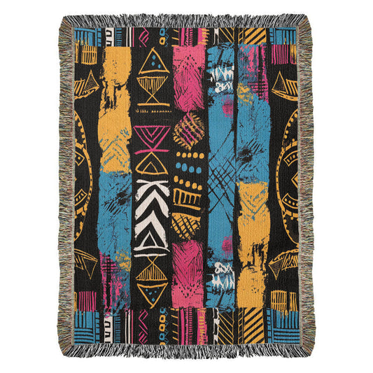 Tribal Rhythm Heirloom Woven Blanket