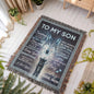 Guided by Love — To My Son Woven Keepsake